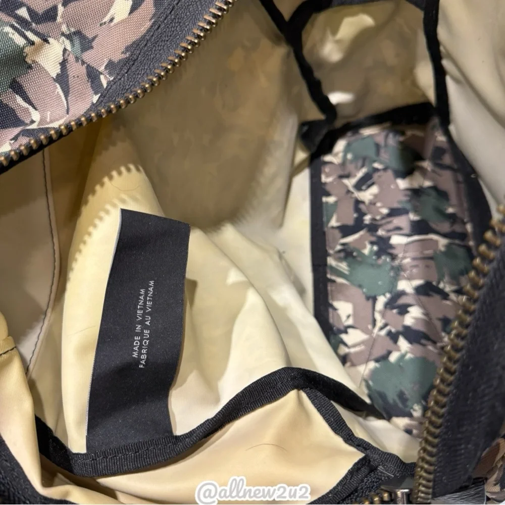 Marc Jacobs Green and Brown Camouflage Backpack